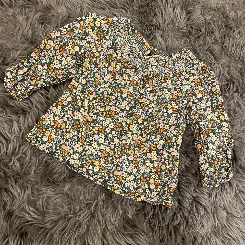 🌼 Green Floral Tunic- 8